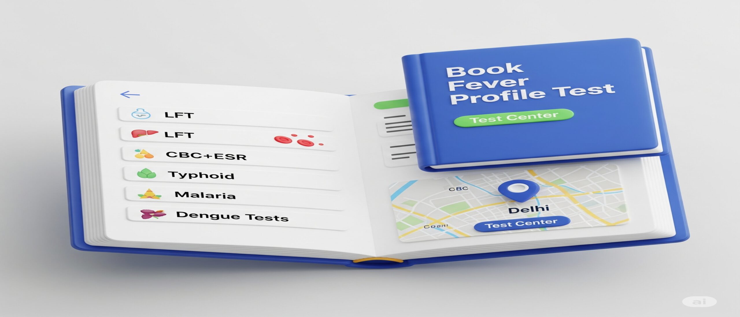 Book Fever Profile Test in Delhi: LFT, CBC+ESR, Typhoid, Malaria & Dengue Tests