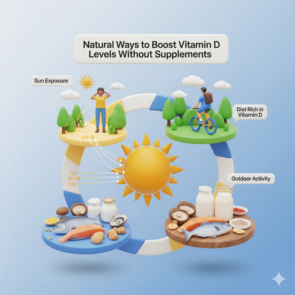 Natural Ways to Boost Vitamin D Levels Without Supplements