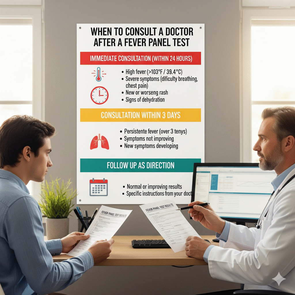 When to Consult a Doctor After a Fever Panel Test