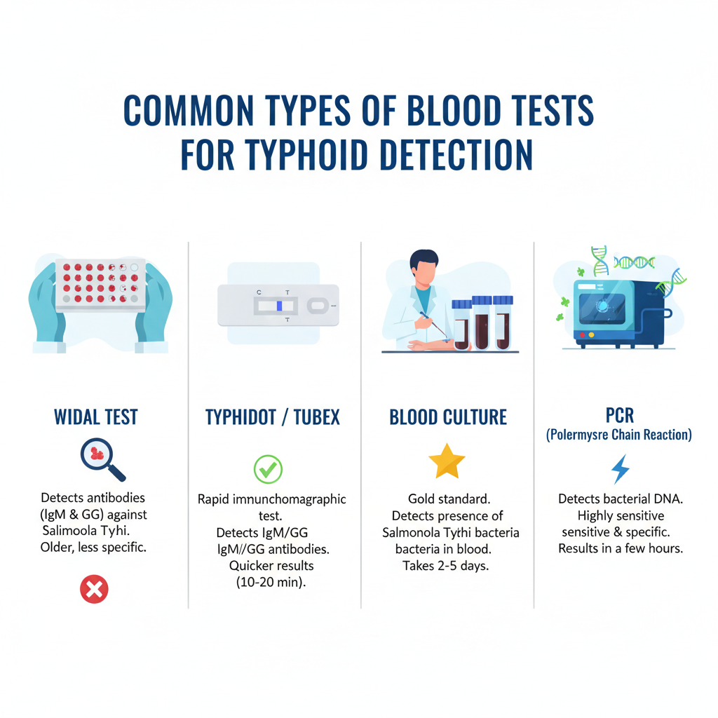 Common Types of Blood Tests for Typhoid Detection