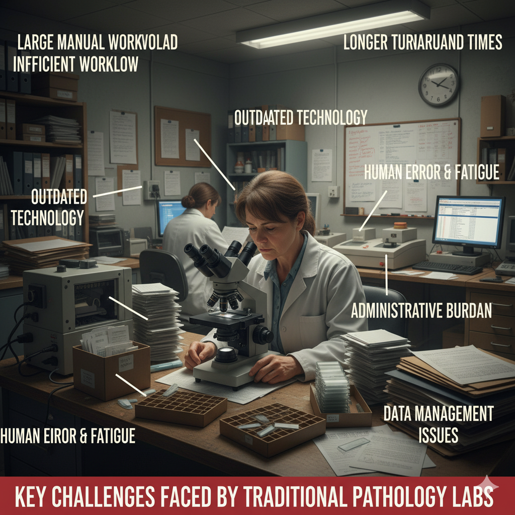 Key Challenges Faced by Traditional Pathology Labs