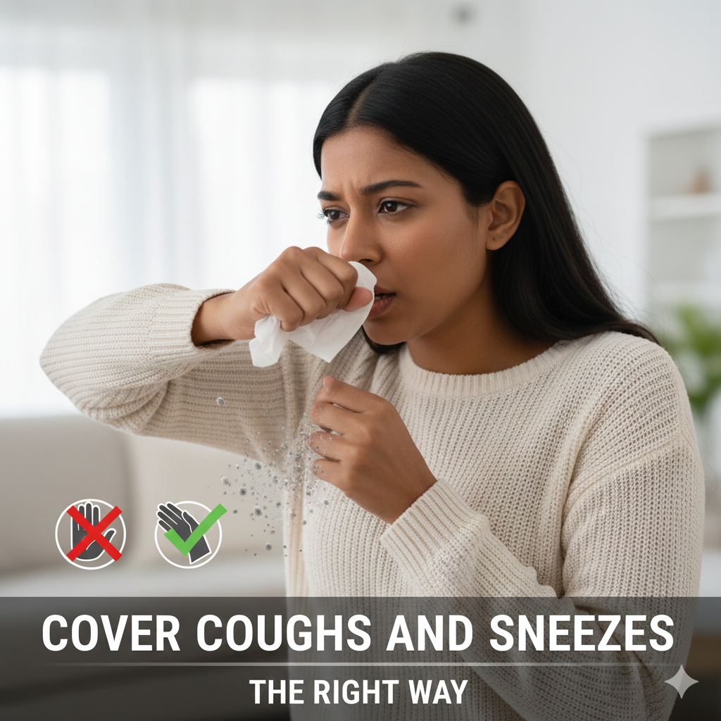 Cover Coughs and Sneezes the Right Way