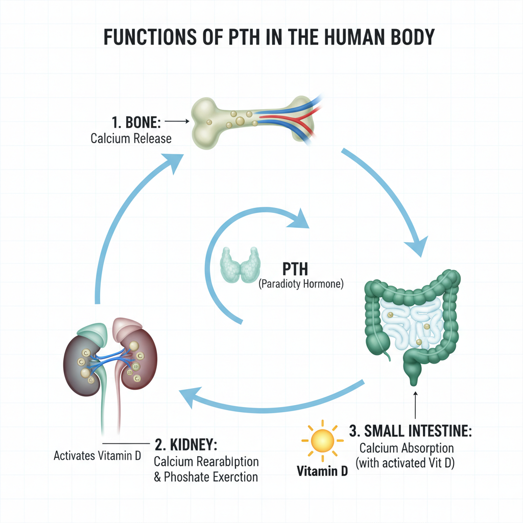 Functions of PTH in the Human Body