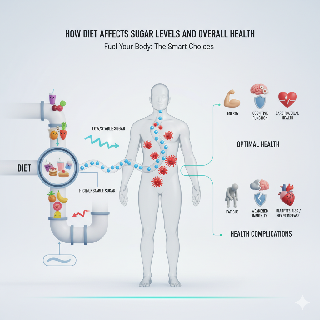 How Diet Affects Sugar Levels and Overall Health