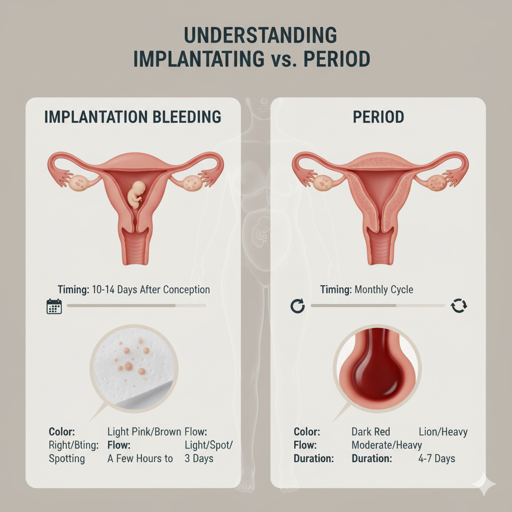 Understanding Implantation Bleeding vs. Period