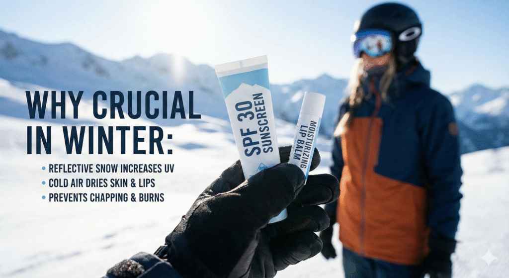 Why Sunscreen & Lip Balm Are Crucial in Winter