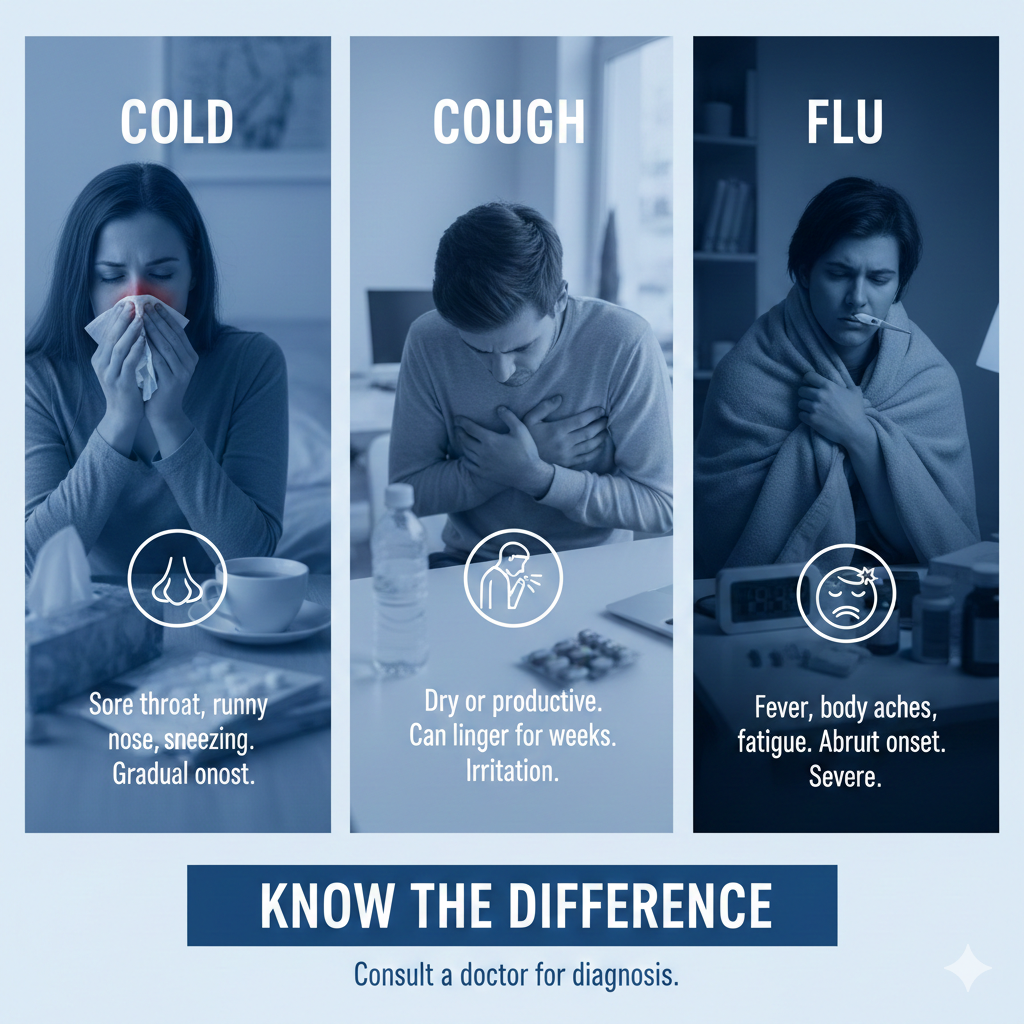 Cold vs Cough vs Flu: Know the Difference