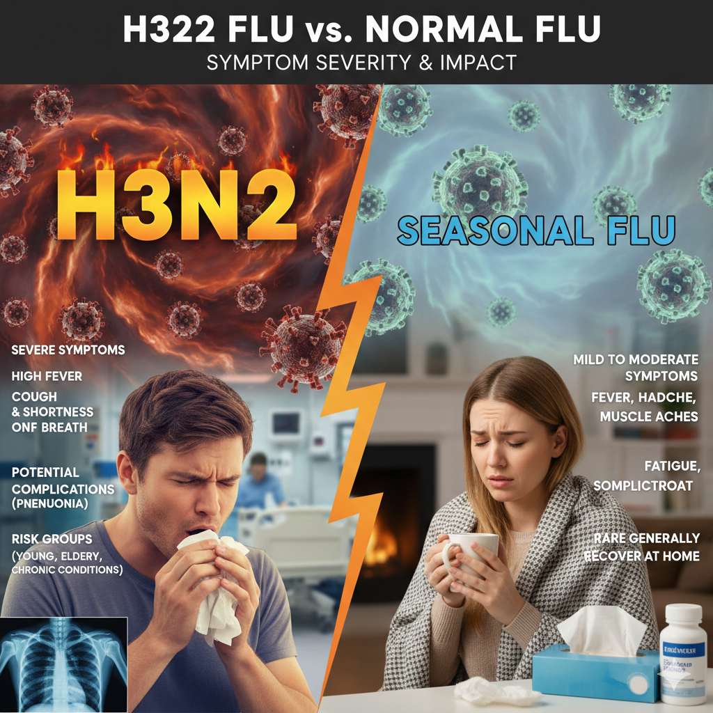 Difference Between H3N2 Flu and Normal Flu