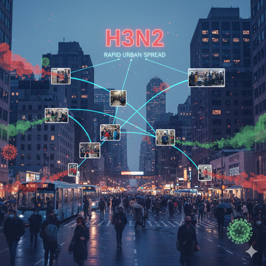 How H3N2 Flu Spreads Rapidly in Urban Areas