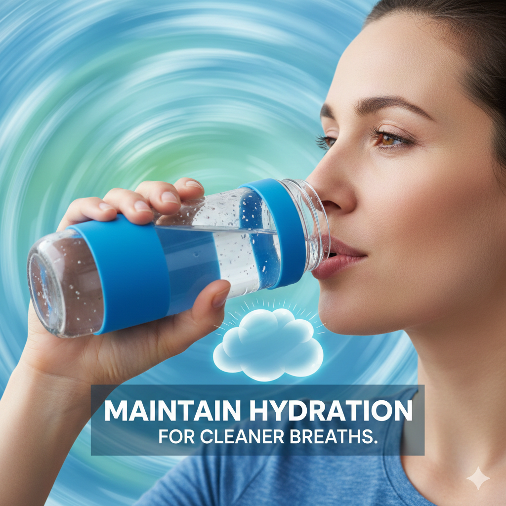 Maintain Hydration for Cleaner Breaths
