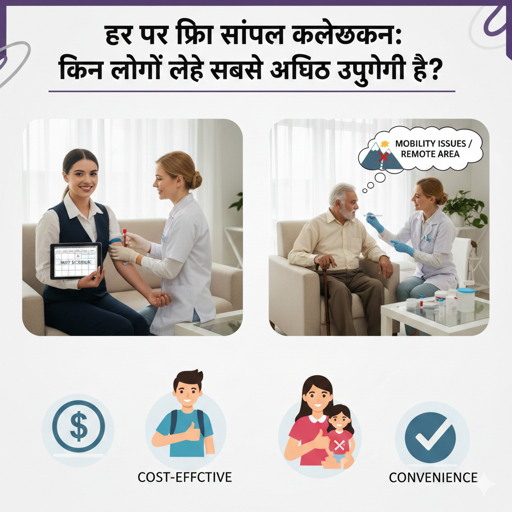 घर पर फ्री सैंपल कलेक्शन किन लोगों के लिए सबसे अधिक उपयोगी है?