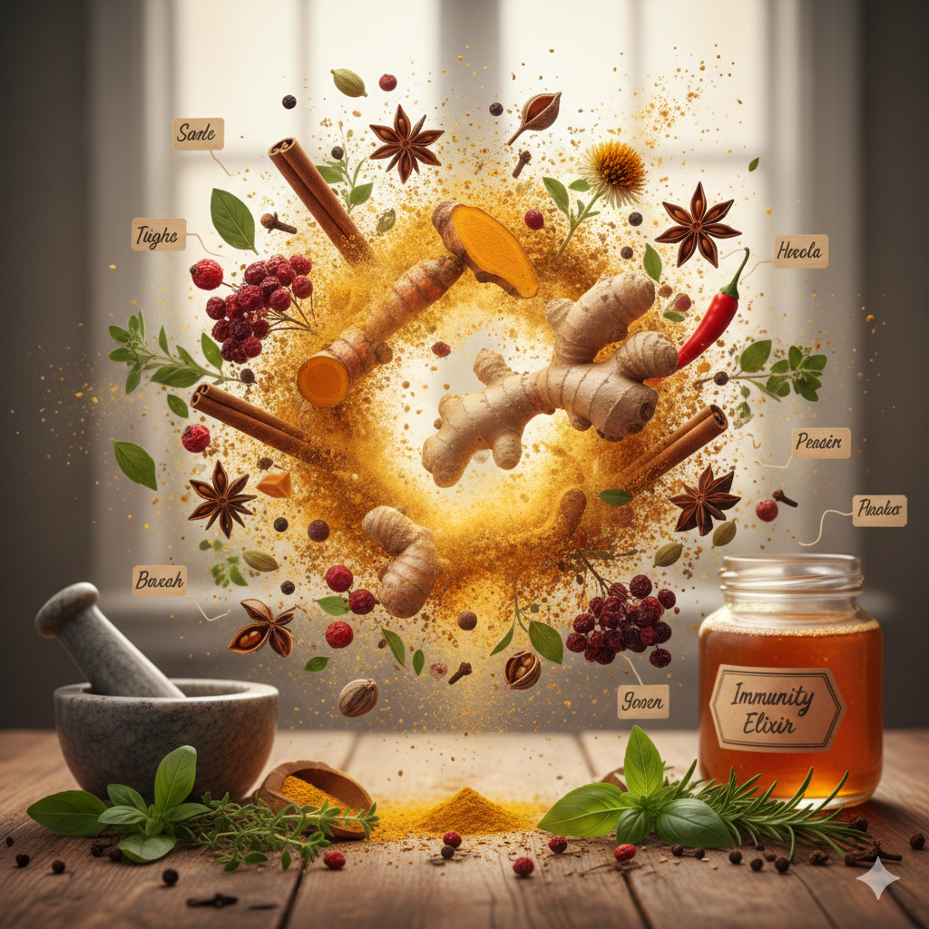 Herbs and Spices That Act as Natural Immunity Boosters