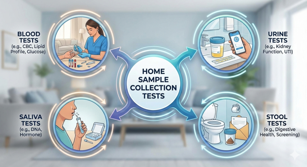 Types of Tests Available with Home Sample Collection