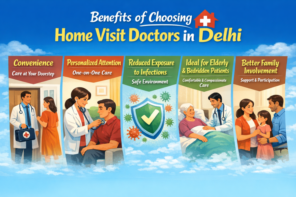 Benefits of Choosing Home Visit Doctors in Delhi
