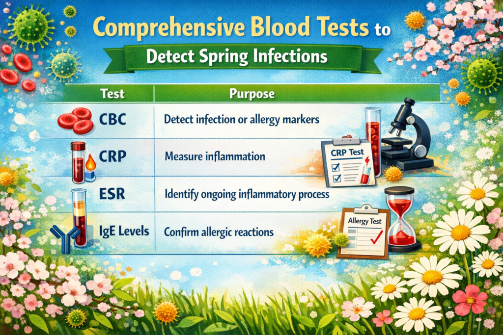 Comprehensive Blood Tests to Detect Spring Infections
