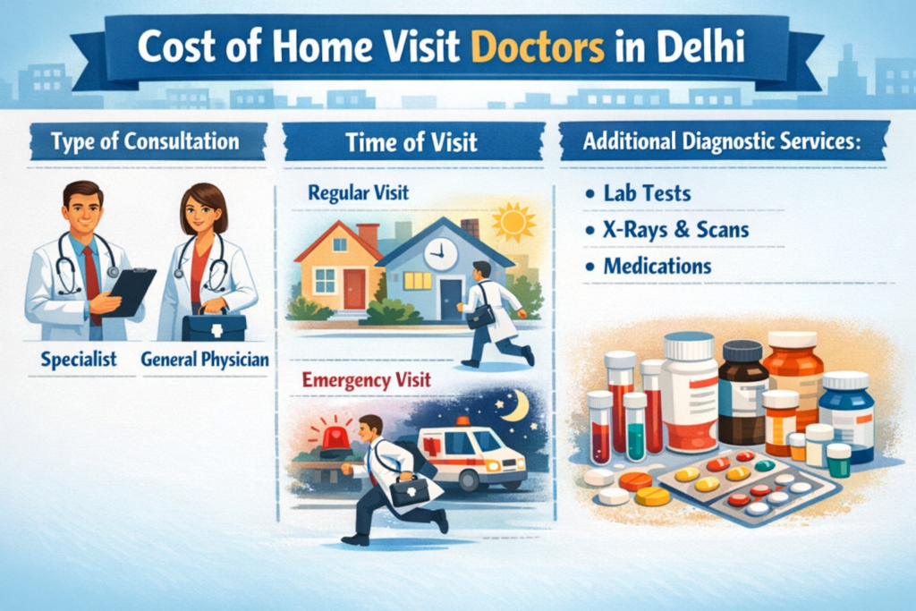 Cost of Home Visit Doctors in Delhi
