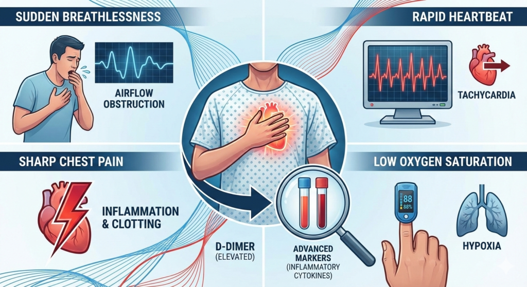 D-Dimer and Advanced Blood Markers in Severe Respiratory Cases