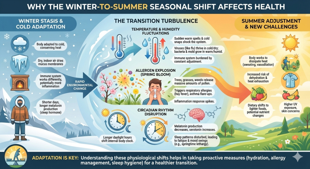 Why Season Change From Winter to Summer Affects Health