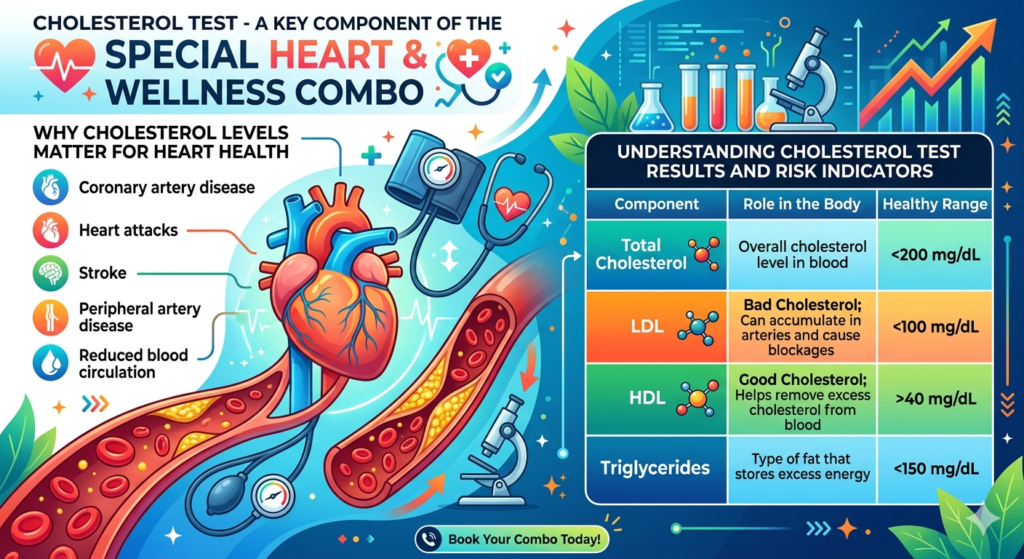 Cholesterol Test – A Key Component of the SPECIAL HEART & WELLNESS COMBO