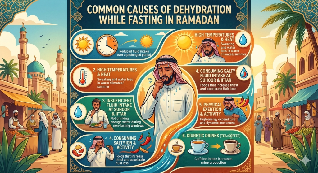 Common Causes of Dehydration While Fasting