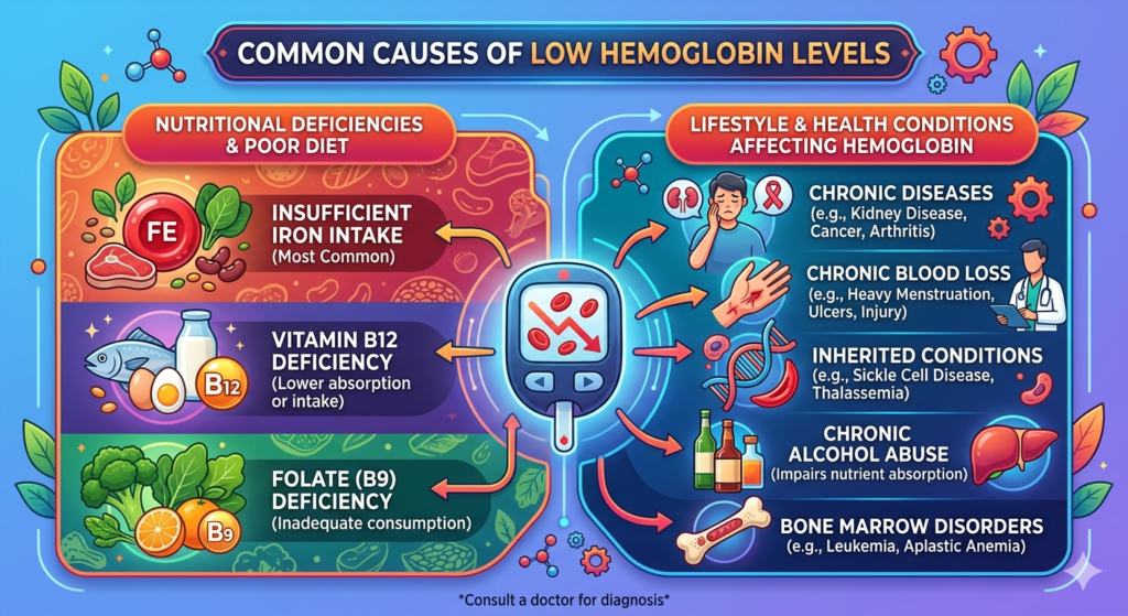 Common Causes of Low Hemoglobin Levels
