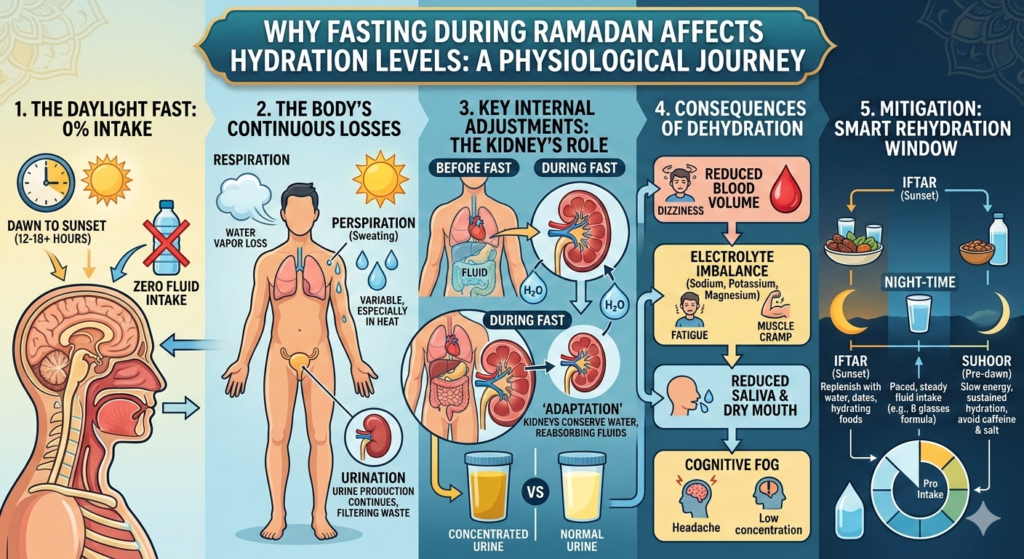 Why Fasting During Ramadan Affects Hydration Levels