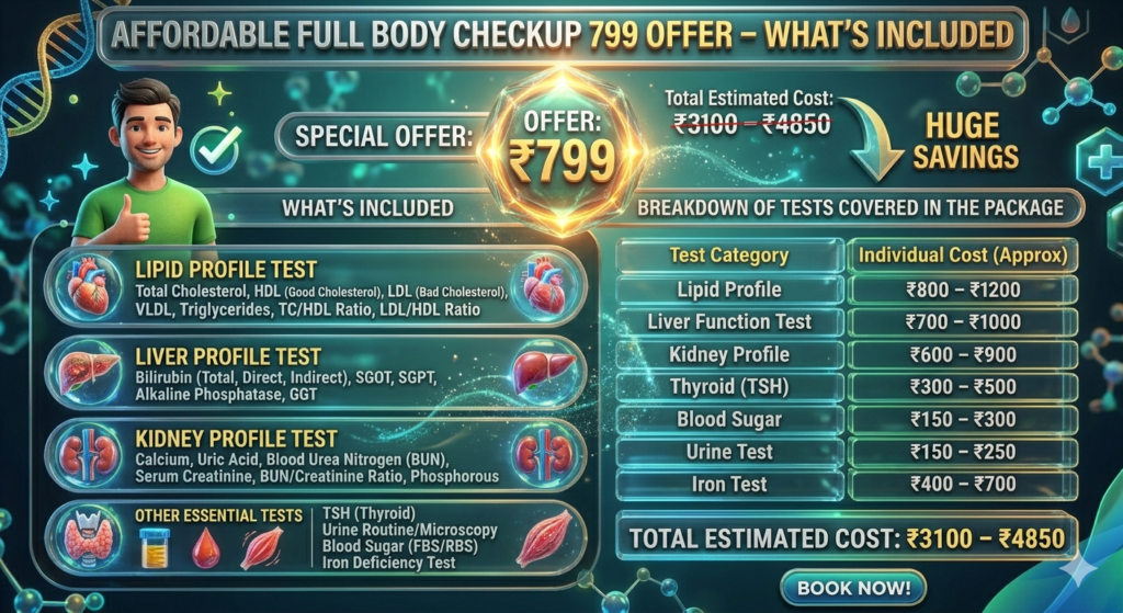 Affordable Full Body Checkup 799 Offer