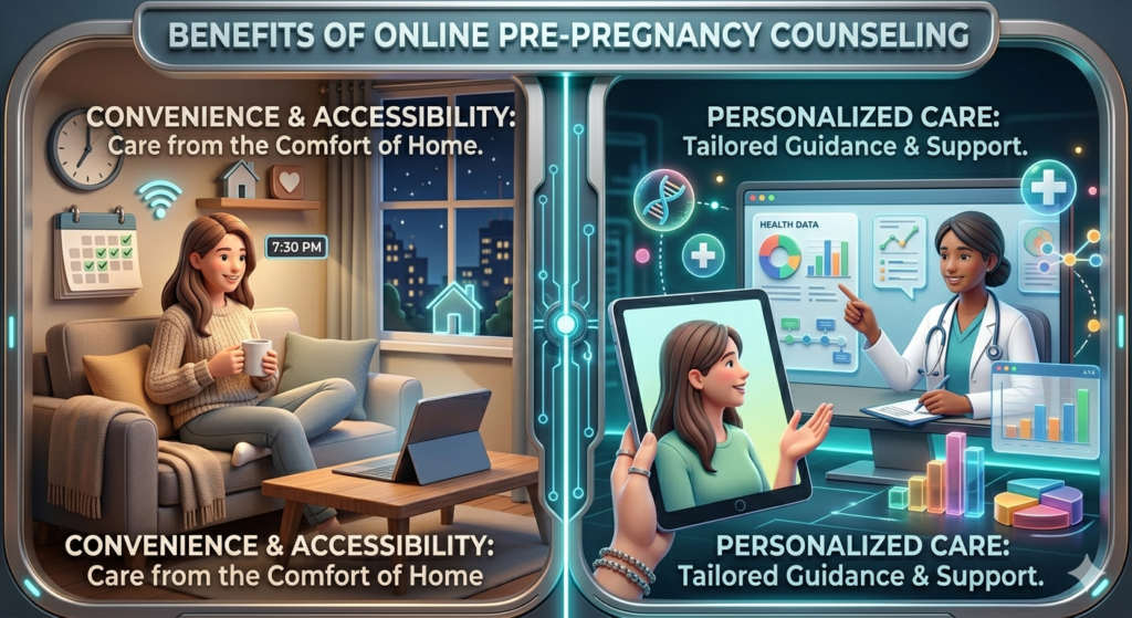 Benefits of Book Pre Pregnancy Counseling Online