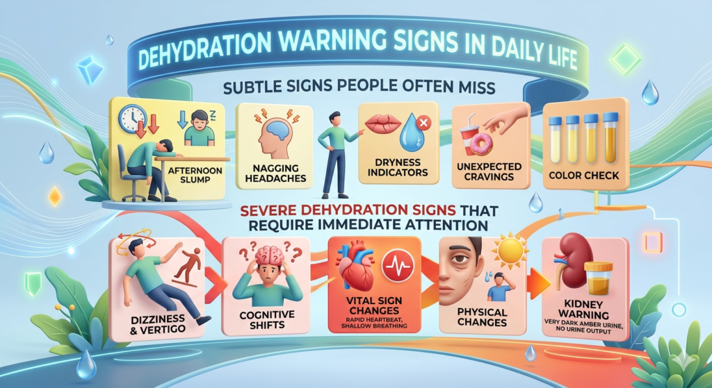 Dehydration Warning Signs in Daily Life