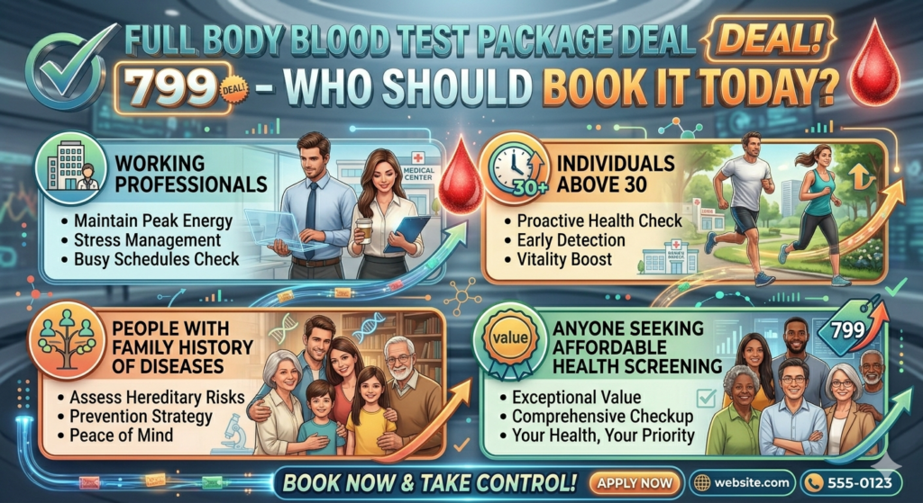 Full Body Blood Test Package Deal 799