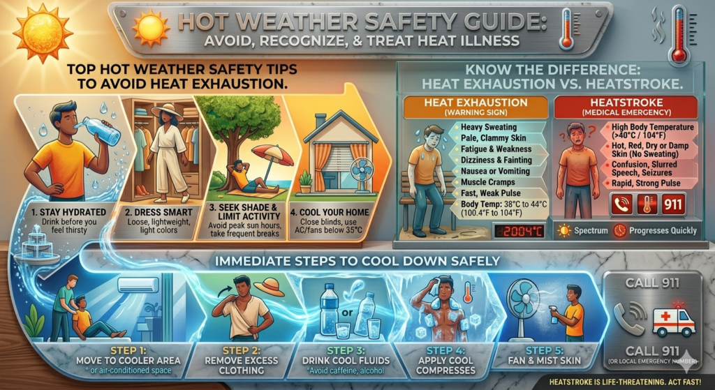 Hot Weather Safety Tips to Avoid Heat Exhaustion