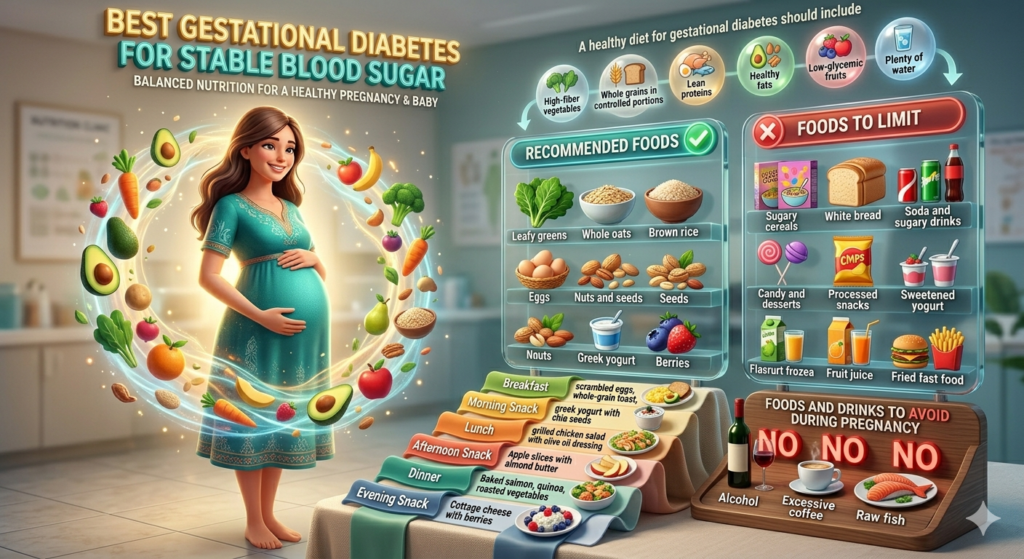 Best Gestational Diabetes Diet Plan for Stable Blood Sugar