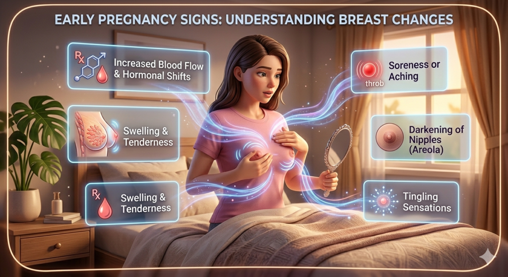 Breast Changes as Early Signs of Pregnancy