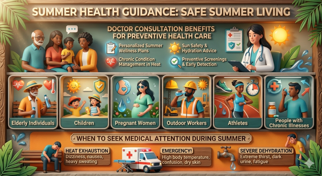 Doctor Health Guidance for Safe Summer Living