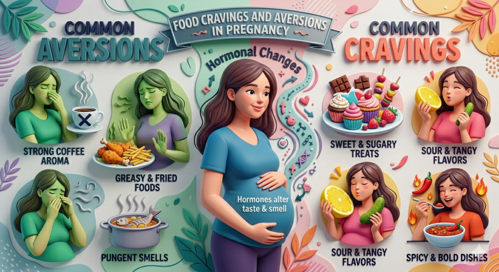 Food Cravings and Food Aversions in Pregnancy