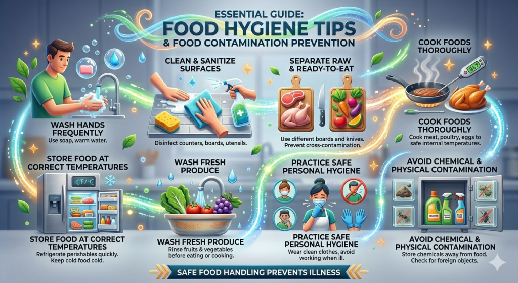 Food Hygiene Tips and Food Contamination Prevention