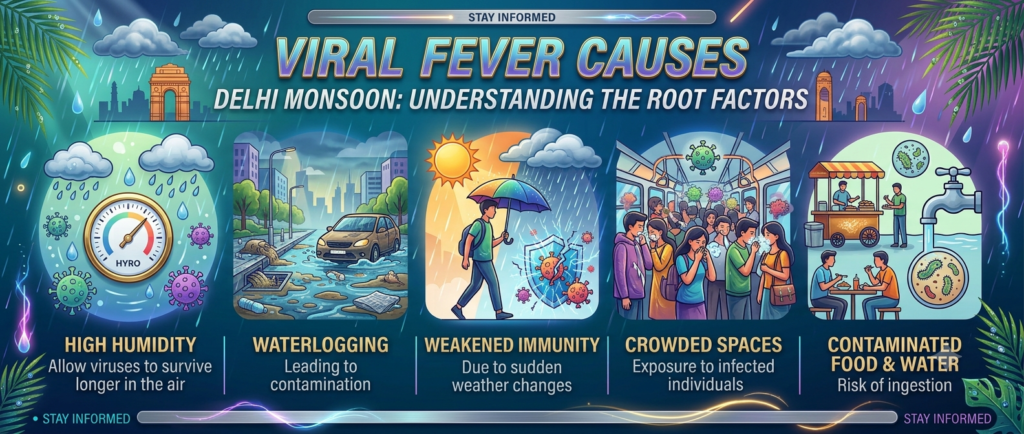 Viral Fever Causes Delhi Monsoon