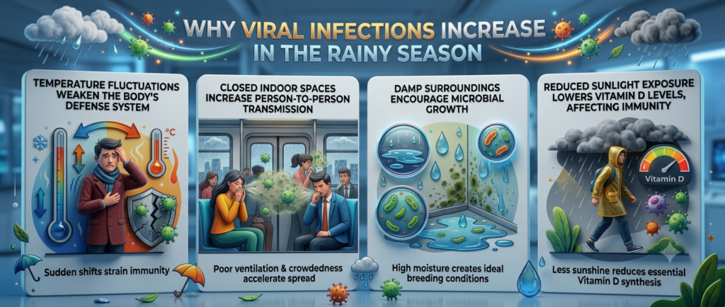 Why Viral Infections Increase in Rainy Season