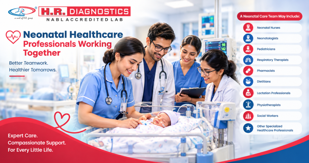 Neonatal Healthcare Professionals Working Together